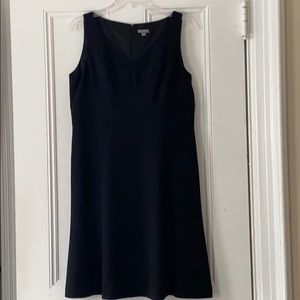 Ann Taylor A line sleeveless black dress in 12P